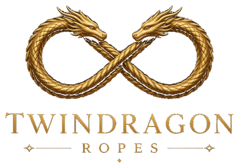 Twindragon Ropes Logo – zwei Drachen als Unendlichkeitssymbol